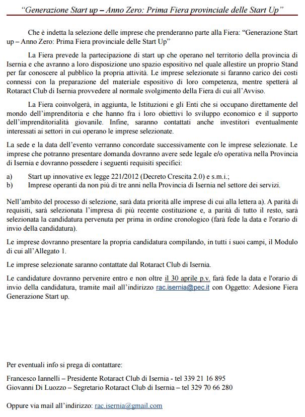 Prima Fiera Provinciale delle Start Up 2
